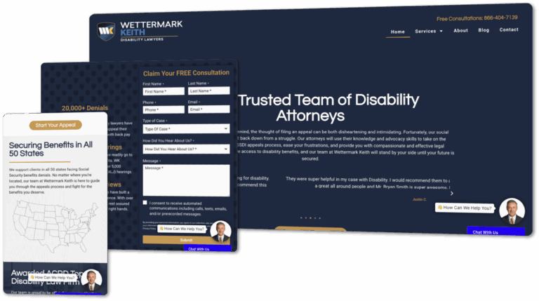 disability law firm website design