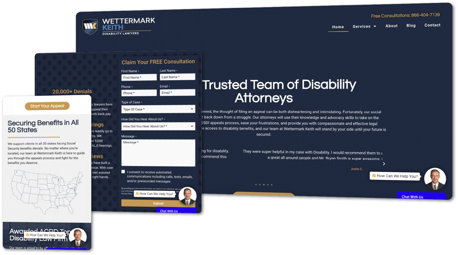 disability law firm website design