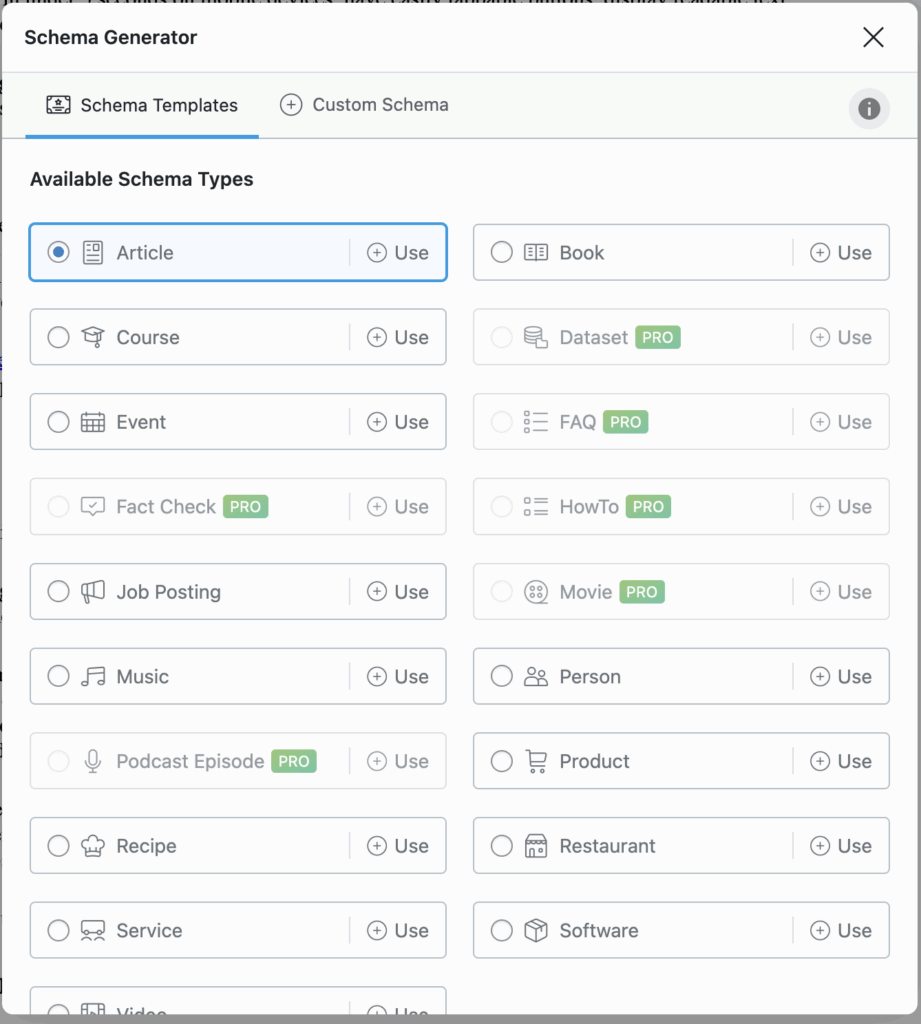 rankmath schema generator example
